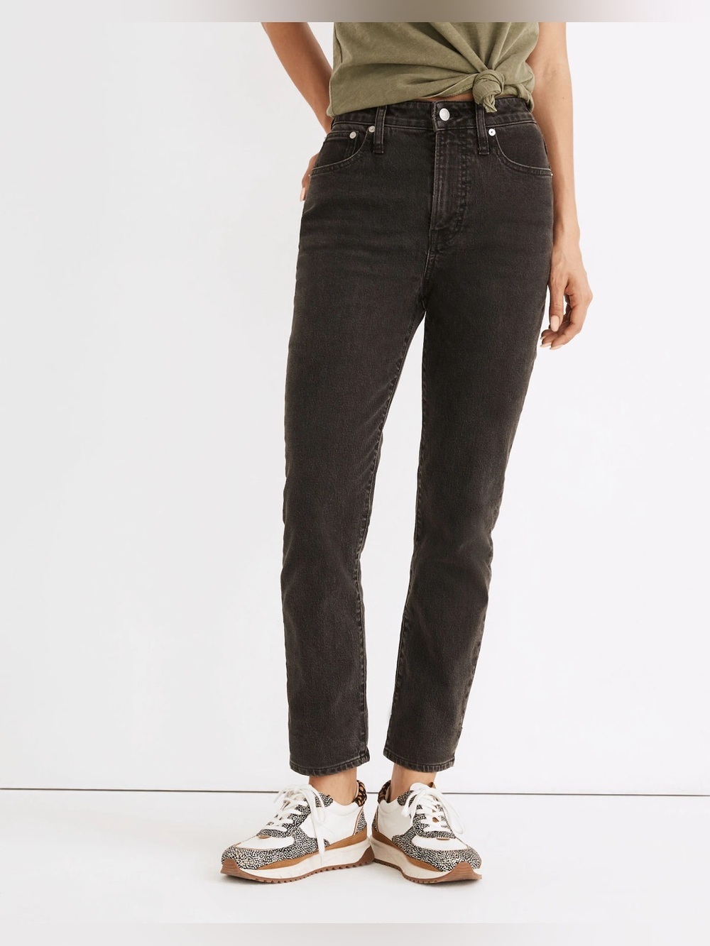 Madewell The Curvy Perfect Vintage Jeans Faded Black size 27